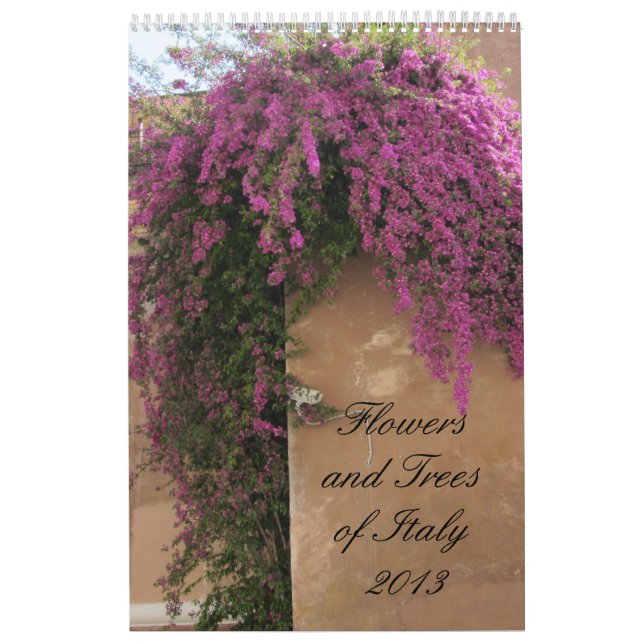 Calendario Flores y árboles de Italia 2013 (Tapa)