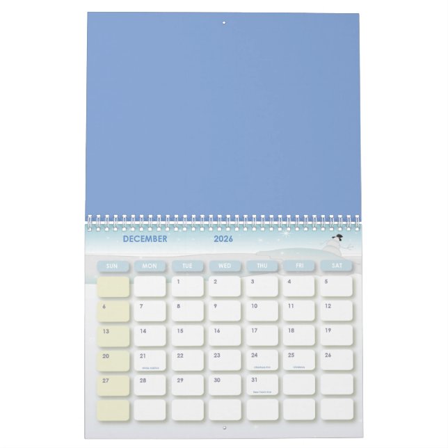 Calendario Flores y hojas de Hibiscus (Dec 2026)