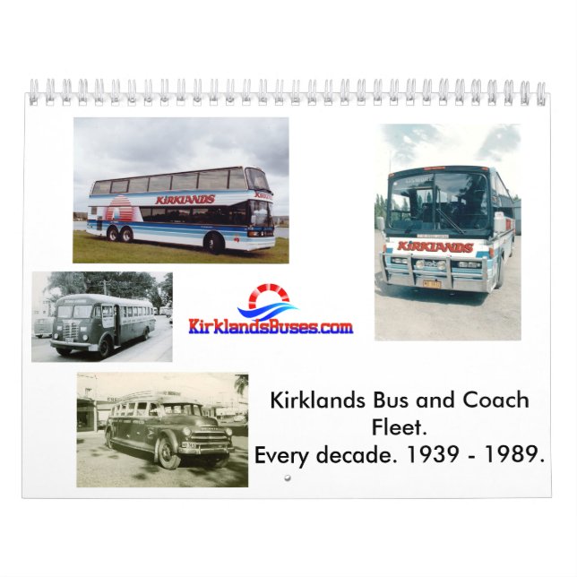 Calendario Flota del autobús y del coche de Kirklands (Tapa)