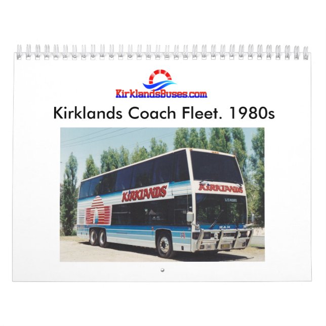 Calendario Flota del autobús y del coche de Kirklands (Tapa)