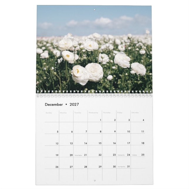Calendario Flower Calendar 2026 (Dec 2027)