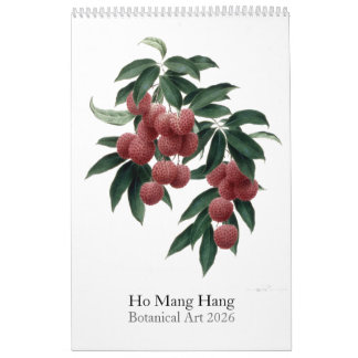 Calendario Flower calendar by Ho Mang Hang 2026