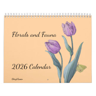 Calendario Flower sand Fauna 2026 Wall Calendar