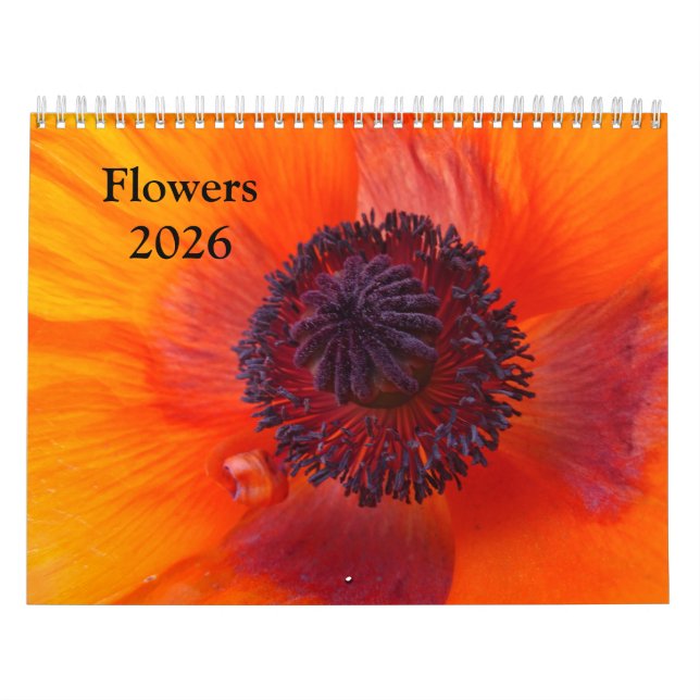 Calendario Flowers 2026 a Calendar (Tapa)