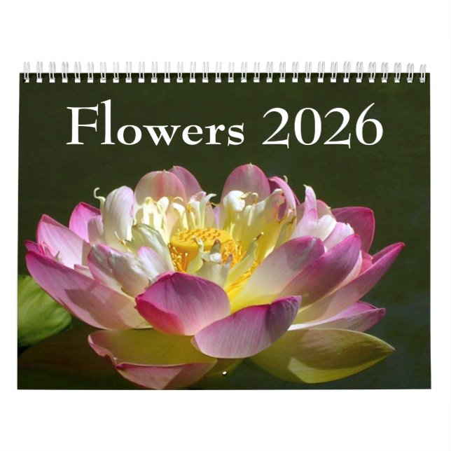 Calendario Flowers 2026 Calendar (Tapa)