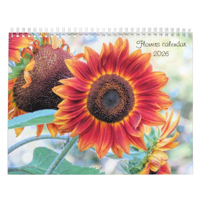 Calendario Flowers calendar 2026  (Tapa)