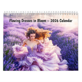 Calendario Flowing Dresses in Bloom – 2026 Calendar