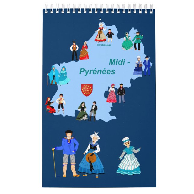 Calendario Folklore de Midi- Pyrénées, France (Tapa)