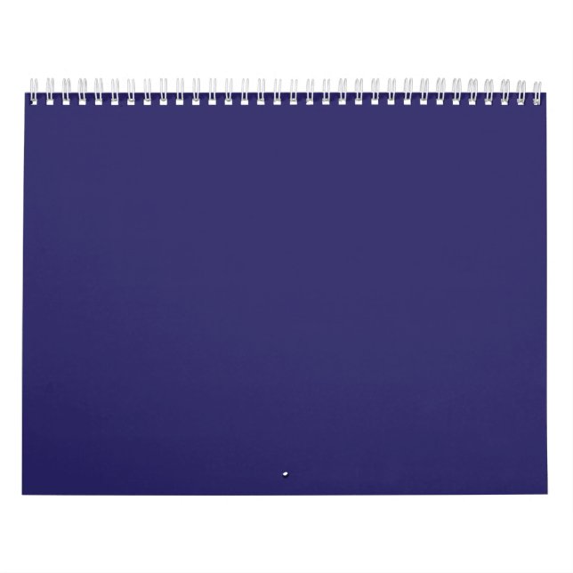 Calendario fondo azul con reloj (Tapa)