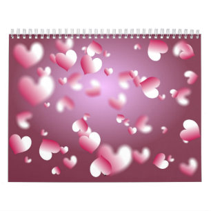 Calendario Fondo de los corazones