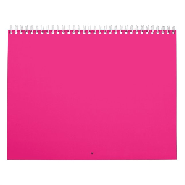 Calendario fondo rosa con negro (Tapa)