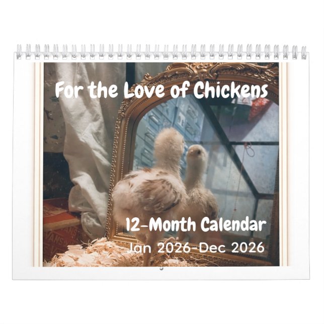 Calendario For the Love of Chickens 2026 Calendar (Tapa)