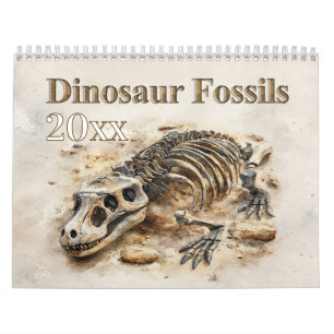 Calendario Fósiles de Dinosaurios – Fósil Prehistórico