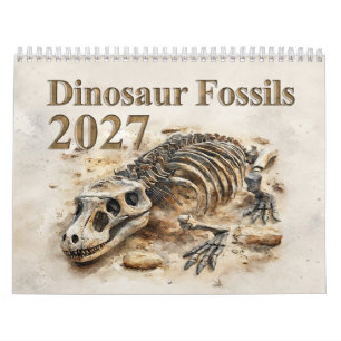 Calendario Fósiles de Dinosaurios – Fósil Prehistórico 2027