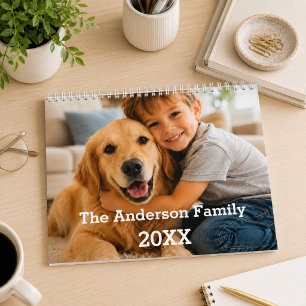Calendario Foto anual de niños familiares recuerdos 2027