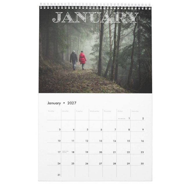 Calendario Foto de 12 meses (Jan 2027)