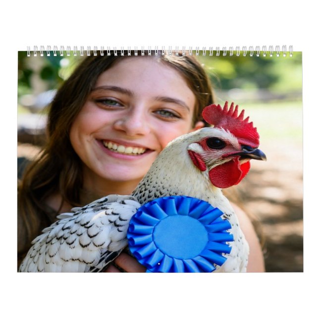 Calendario Foto de aves de corral de exposición de ganado per (Tapa)