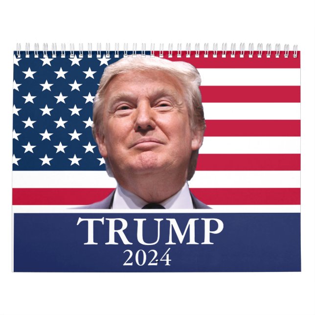Calendario Foto de Donald Trump - presidente 2024 (Tapa)