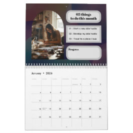 Calendario Foto de evento moderno minimalista 2026 Hito