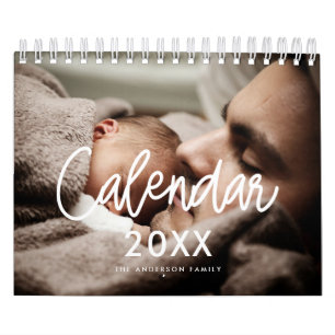 Calendario Foto de familia con estilo moderno 2023