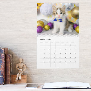 Calendario Foto de gato lindo Es la vida de un gato 2027