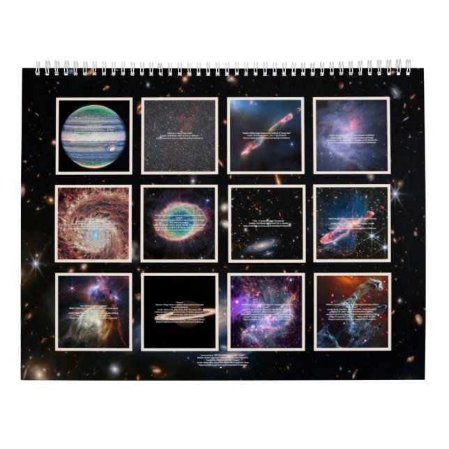 Calendario Foto de James Webb Telescope (Reverso)