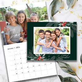 Calendario Foto de la familia de guiones modernos de escritur