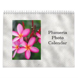 Calendario Foto de las flores tropicales de Plumeria 