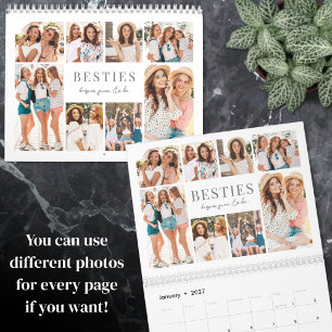 Calendario Foto de mejor amiga personalizada 2027
