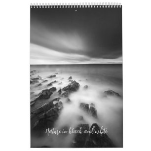 Calendario Foto de Naturaleza en blanco y negro v2
