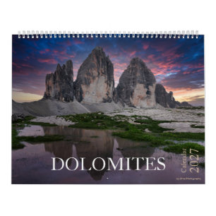 Calendario foto de naturaleza y paisaje de Dolomitas 2027