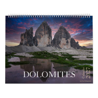Calendario foto de naturaleza y paisaje de Dolomitas 2027