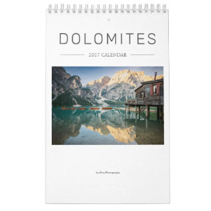 Calendario foto de naturaleza y paisaje de Dolomitas 2027
