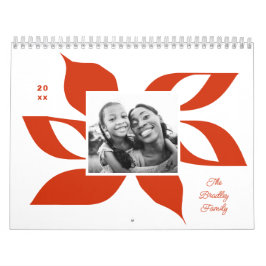 Calendario Foto de Navidades de Poinsettia