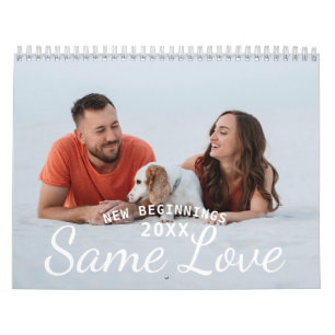 Calendario Foto de pareja moderna personalizada 2026