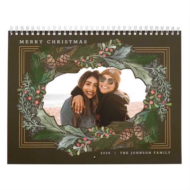 Calendario Foto de regalo de los navidades (Tapa)