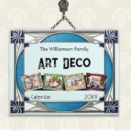 Calendario Foto Familiar Art Déco Personalizada