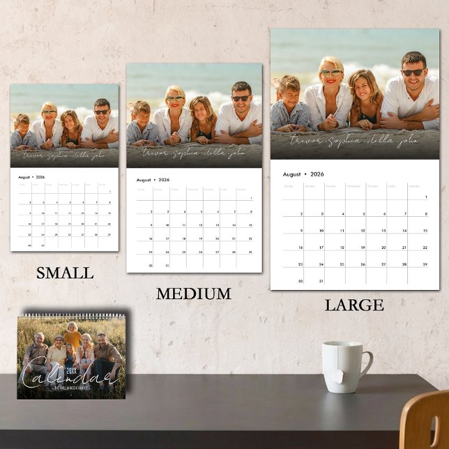 Calendario Foto familiar de Personalizado familiar 2023 (Just change the START DATE to the year/months you want - available in 3 sizes)