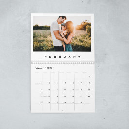 Calendario Foto familiar minimalista y moderna