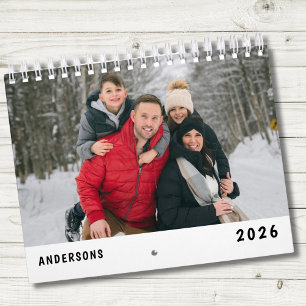 Calendario Foto familiar moderna