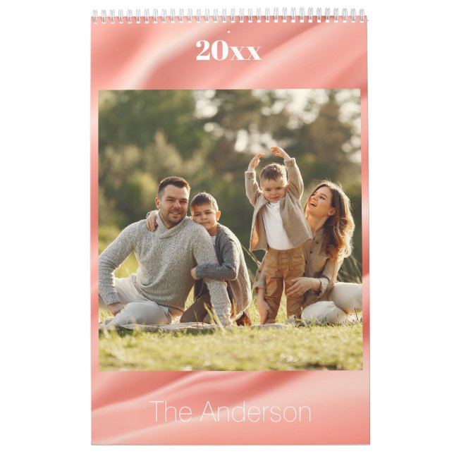 Calendario Foto familiar personalizada 2026 (Tapa)