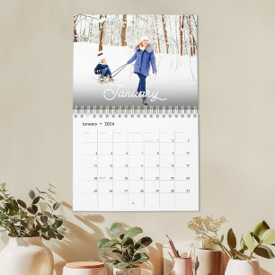 Calendario Foto familiar personalizada de 2026