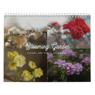 Calendario Foto floral de jardín florecido