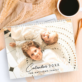 Calendario Foto moderna Personalizado 2025 Crea tu propia fam