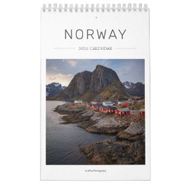 Calendario Foto paisajística de Noruega de 2026