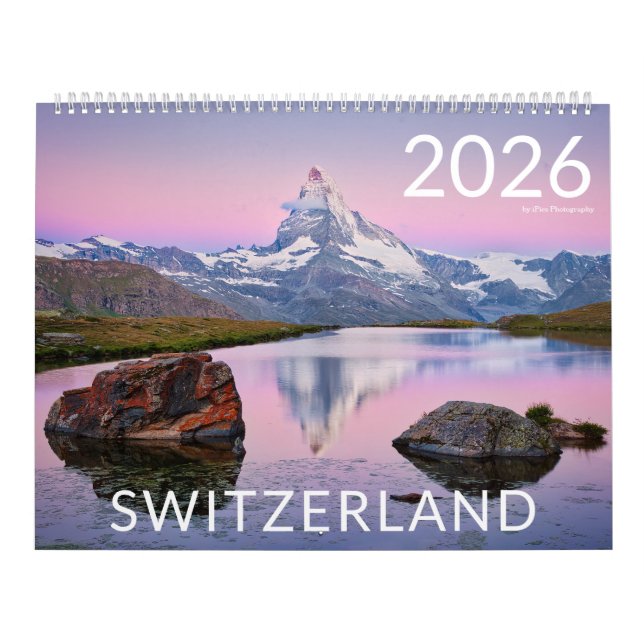 Calendario Foto paisajística y natural de Suiza 2026 (Tapa)
