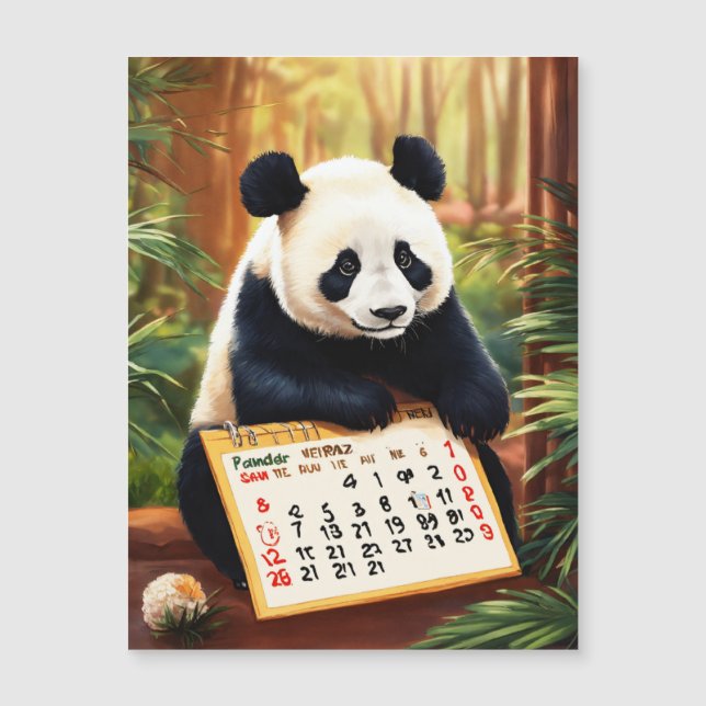 Calendario Foto Panda Sorpresa (Anverso)