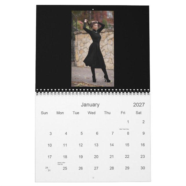 Calendario Foto personalizada (Jan 2027)