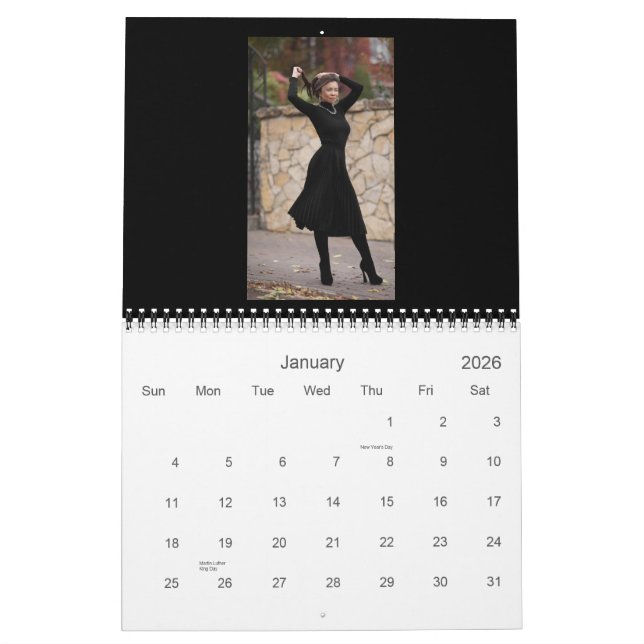 Calendario Foto personalizada (Jan 2026)