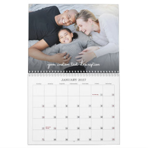 Calendario Foto personalizada de familia
